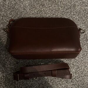 Portland Leather Cognac Eclipse (retired)  Brown Leather Crossbody Bag NWOT